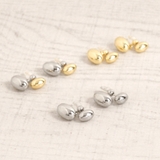 ビーンズメタル2WAYぶらピアス シルバーゴールドプチプラ小豆 | FACION | 詳細画像1 