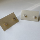 CZステンレス透かし枠スタッドピアス | FACION | 詳細画像4