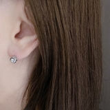 CZステンレス透かし枠スタッドピアス | FACION | 詳細画像8