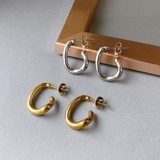 ニュアンスL型ステンレスフープピアス サージカルステンレスレディース | FACION | 詳細画像1