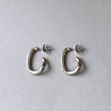 シルバー | ニュアンスL型ステンレスフープピアス サージカルステンレスレディース | FACION