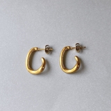 ゴールド | ニュアンスL型ステンレスフープピアス サージカルステンレスレディース | FACION