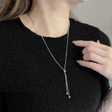 スライド式Y字チェーンステンレスネックレス サージカルステンレス シルバーゴールド | FACION | 詳細画像7