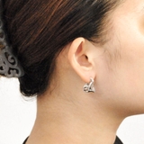 エンボスメタルワイドフープピアス 変形シルバーゴールドプチプラ | FACION | 詳細画像6