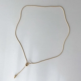 ゴールド | ノットメタルY字チェーンステンレスネックレス サージカルステンレス シルバーゴー… | FACION