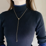 ノットメタルY字チェーンステンレスネックレス サージカルステンレス シルバーゴー… | FACION | 詳細画像6 