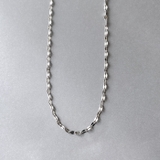 シルバー | ペタルチェーンステンレスネックレス  サージカルステンレス チョーカー華奢 | FACION