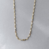 ゴールド | ペタルチェーンステンレスネックレス  サージカルステンレス チョーカー華奢 | FACION