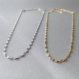 ペタルチェーンステンレスネックレス  サージカルステンレス チョーカー華奢 | FACION | 詳細画像2 