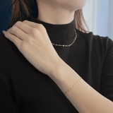 ペタルチェーンステンレスブレスレット シルバーゴールドサージカルステンレス華奢 … | FACION | 詳細画像7 