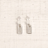 シルバー | オープンスクエアメタルピアス シルバーゴールドプレートプチプラ | FACION