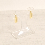 オープンスクエアメタルピアス シルバーゴールドプレートプチプラ | FACION | 詳細画像5 