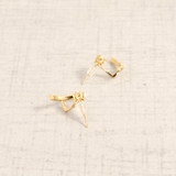 ストーン付カーブライン2WAYピアス シルバーゴールドレディースインスタ | FACION | 詳細画像2 