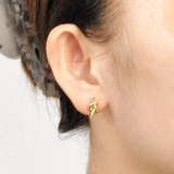 ツイストノットメタルピアス シルバーゴールド結びプチプラ | FACION | 詳細画像6 