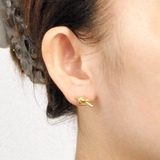 ツイストノットメタルピアス シルバーゴールド結びプチプラ | FACION | 詳細画像8 