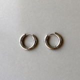 シルバー 16mm | 両耳用ステンレスフープピアス サージカルステンレス メンズ レディース 開閉式 | FACION