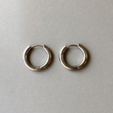 シルバー 18mm | 両耳用ステンレスフープピアス サージカルステンレス メンズ レディース 開閉式 | FACION