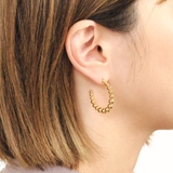 メタルボールステンレスフープピアス サージカルステンレスレディース | FACION | 詳細画像6