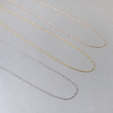 スクリューチェーンステンレスネックレス 華奢 316L | FACION | 詳細画像1