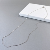 シルバー | スクリューチェーンステンレスネックレス 華奢 316L | FACION