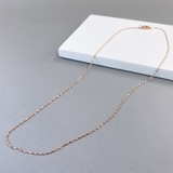 ピンクゴールド | スクリューチェーンステンレスネックレス 華奢 316L | FACION