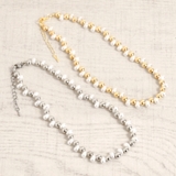 メタル&パールMIXショートネックレス レディース入学式卒業式結婚式 | FACION | 詳細画像1