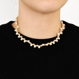 メタル&パールMIXショートネックレス レディース入学式卒業式結婚式 | FACION | 詳細画像5