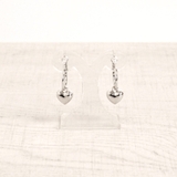 シルバー | プランプメタルハートフープピアス シルバーゴールドレディース | FACION