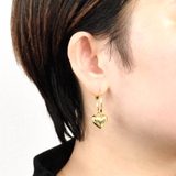 プランプメタルハートフープピアス シルバーゴールドレディース | FACION | 詳細画像5