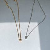 一粒ラウンドストーンステンレスネックレス レディース サージカルステンレス316… | FACION | 詳細画像6 