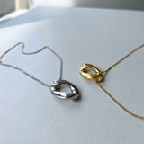 ニュアンスオーバルステンレスネックレス レディースサージカルステンレス316L | FACION | 詳細画像4 