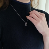 ニュアンスオーバルステンレスネックレス レディースサージカルステンレス316L | FACION | 詳細画像9 