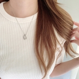 ニュアンスオーバルステンレスネックレス レディースサージカルステンレス316L | FACION | 詳細画像11 