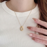 ニュアンスオーバルステンレスネックレス レディースサージカルステンレス316L | FACION | 詳細画像12 