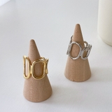 オーバルグローイングリング 指輪 幅広 シルバー ゴールド | FACION | 詳細画像1 