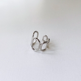 シルバー | オーバルグローイングリング 指輪 幅広 シルバー ゴールド | FACION