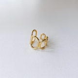 ゴールド | オーバルグローイングリング 指輪 幅広 シルバー ゴールド | FACION