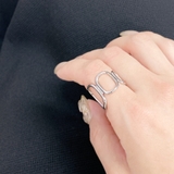 オーバルグローイングリング 指輪 幅広 シルバー ゴールド | FACION | 詳細画像7 