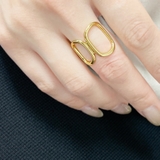 オーバルグローイングリング 指輪 幅広 シルバー ゴールド | FACION | 詳細画像8 