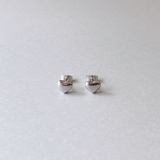 シルバー | プランプミニハートステンレスピアス サージカルステンレス316Lレディース | FACION