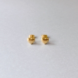 ゴールド | プランプミニハートステンレスピアス サージカルステンレス316Lレディース | FACION