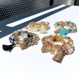 ボヘミアンビーズブレスレット4本セット 夏 アジアン | FACION | 詳細画像1