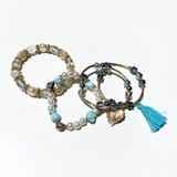 ボヘミアンビーズブレスレット4本セット 夏 アジアン | FACION | 詳細画像3