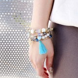 ボヘミアンビーズブレスレット4本セット 夏 アジアン | FACION | 詳細画像10