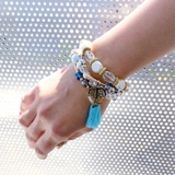 ボヘミアンビーズブレスレット4本セット 夏 アジアン | FACION | 詳細画像11