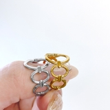 オーバルチェーンステンレスリング アレルギー対応 つけっぱなし | FACION | 詳細画像9 