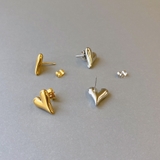 ニュアンスハートステンレスピアス サージカルステンレス316L  レディース | FACION | 詳細画像3 