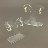 ジルコニアストーンC型フープピアス レディースシルバーゴールド | FACION | 詳細画像3 