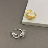 ストーン付ノットリボンパヴェリング 指輪 結び レディース ジルコニア | FACION | 詳細画像2