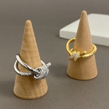 ストーン付ノットリボンパヴェリング 指輪 結び レディース ジルコニア | FACION | 詳細画像4